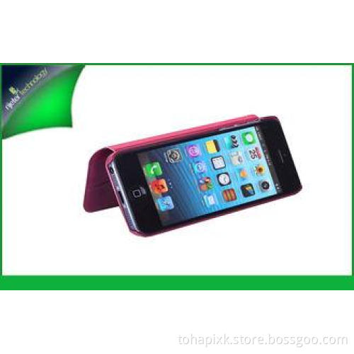 Durable Red Apple Iphone Leather Cases , Iphone 4 Leather C
